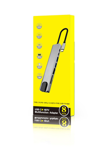 8-<strong>Port</strong> <strong>USB</strong> <strong>Hub</strong> with <strong>USB</strong> 3.0 <strong>USB</strong> C Type-C PD Charging Adapter Fast Ethernet Charging Converter SD TF Interface 4K HDTV In-Stock - Product Image 2