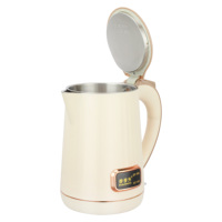 Bouilloire électrique sans fil en acier inoxydable 1,8 L, portable, pour la maison et la cuisine, arrêt automatique, protection contre l'ébullition à sec, rotation à 360°