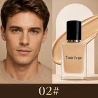 Maquillage Vegan de Haute Qualité à Marque Privée, Tenue Longue Durée 24h, Imperméable, Fini Mat, 6 Couleurs, Fini Naturel, Tous Types de Peau, 30ml, Pour Hommes