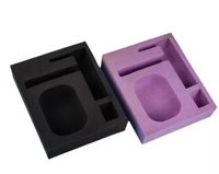 Matière d'emballage express personnalisée en carton avec plateau intérieur en coton perlé EPE, mousse antichoc floquée