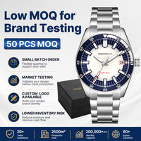 Montre à quartz pour homme, cadran simple, emballage personnalisé, bracelet en acier inoxydable, marque privée, OEM, montre de luxe pour entreprise, montre de mode