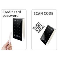 Contrôle d'accès extérieur de porte étanche Wiegand RS485 RS232 Clavier numérique RFID Lecteur de code QR