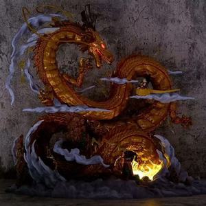 Figurines de bureau <span class=keywords><strong>Dragon</strong></span> <span class=keywords><strong>Ball</strong></span> Super Saiyan Son Goku, souhaits au Shenron, décorations de modè<span class=keywords><strong>le</strong></span> de dessins animés, marchandises d'anime - Product Image 6