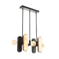 Lustre en laiton de luxe Alabaster, design moderne, suspension perforée, éclairage suspendu, culot E12, LED 3000K blanc chaud, 50000 heures