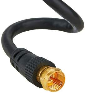 Cable Coaxial JinJin Quad Shield RG6 de Cobre Sólido para Smart TV, 100m, Revestimiento de PVC, Uso en Exteriores, para Receptores de TV Satelital CATV/<span class=keywords><strong>MATV</strong></span>/CCTV - Product Image 1