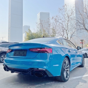 Nouveau diffuseur de pare-chocs arrière noir brillant <span class=keywords><strong>2021</strong></span> pour <span class=keywords><strong>Audi</strong></span> A5, aileron de spoiler avec embout d'échappement en acier inoxydable, lifting <span class=keywords><strong>RS5</strong></span>-R - Product Image 5