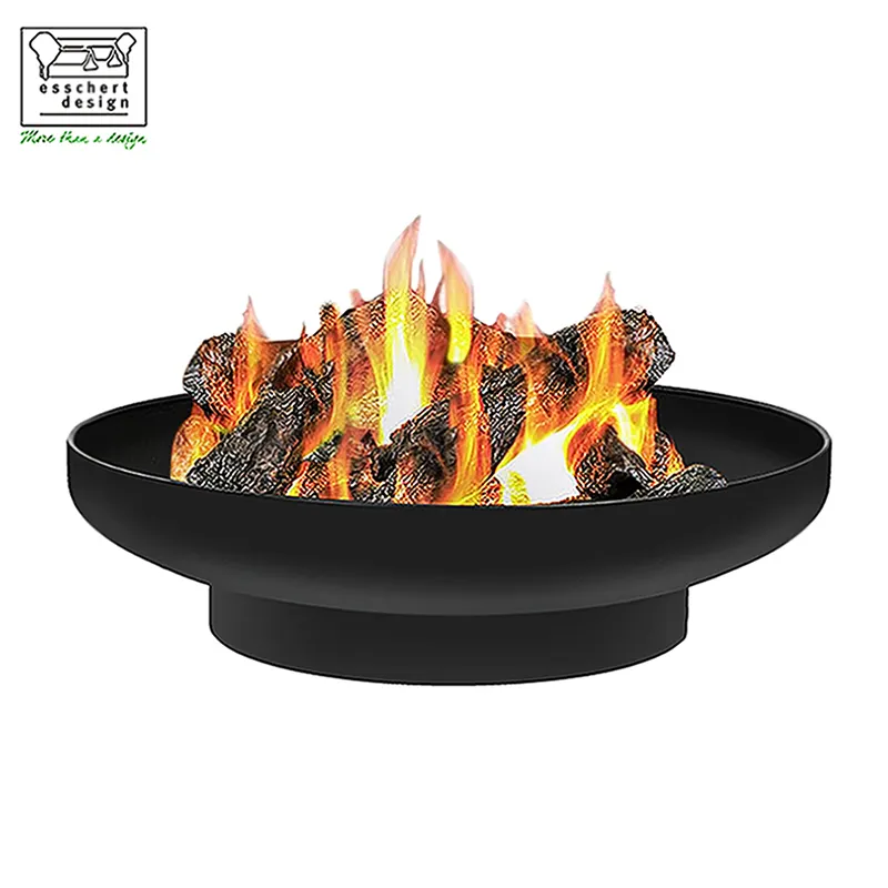 Esschert-pintura FF478 resistente al fuego hasta 600 grados, quemador de fogatas grande moderno, para noches frescas de verano