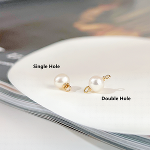 ジュエリーネックレスチャームコネクタ用新スタイル14kゴールド充填<span class=keywords><strong>5mm</strong></span>淡水パールペンダント - Product Image 5