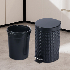 <span class=keywords><strong>2025</strong></span> Mới Mềm Đóng Nắp 3L 5L 1.3 Gallon Kim Loại Màu Đen Thùng Rác Có Thể Nhà Thùng Rác Với Bàn Đạp Thùng Rác Bin Cho Phòng Ngủ Phòng Tắm Nhà Vệ Sinh - Product Image 5