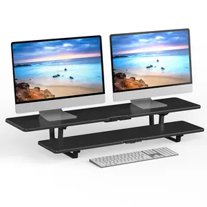 CHARMOUNT Double-deck Monitor Stand Riser Feet for Computer Laptop iMac, Monitor Riser Desktop Elevating Laptop Screen Stand