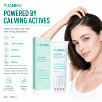 Serum Kulit Kepala Cica PDRN dengan Aplikator Kuas Terintegrasi, Menghidrasi dengan Eksosom, Tidak Berminyak, Menenangkan Perawatan Kulit Kepala, Memperkuat Akar Rambut