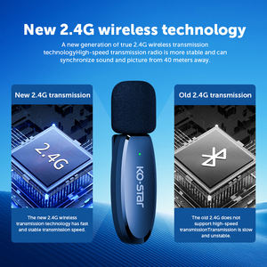 Microphone sans fil mains libres 2.4g pour enregistrement de musique de vidéoconférence Microphone <span class=keywords><strong>youtube</strong></span> enregistrement de Microphone - Product Image 4