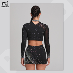 Uniforme de cheerleading personnalisé en spandex, nouveau design, vente en gros d'uniformes de cheerleading, uniformes de cheerleading pour enfants et adultes, manches courtes, uniforme de cheerleading pour filles - Product Image 2