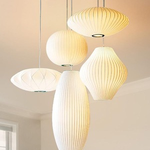 Nhật Bản tối giản lụa trắng đèn lồng ánh sáng mặt dây chuyền trong nhà treo đèn chùm cho nhà hàng Loft bàn ăn Mặt dây chuyền - Product Image 4