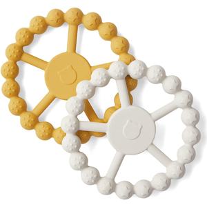 Jouets <span class=keywords><strong>Montessori</strong></span> en bois de hêtre sans BPA pour bébé <span class=keywords><strong>Anneau</strong></span> de <span class=keywords><strong>dentition</strong></span> en silicone <span class=keywords><strong>Anneau</strong></span> d'haltère de <span class=keywords><strong>dentition</strong></span> doux pour nourrissons de 0 à 24 mois - Product Image 1