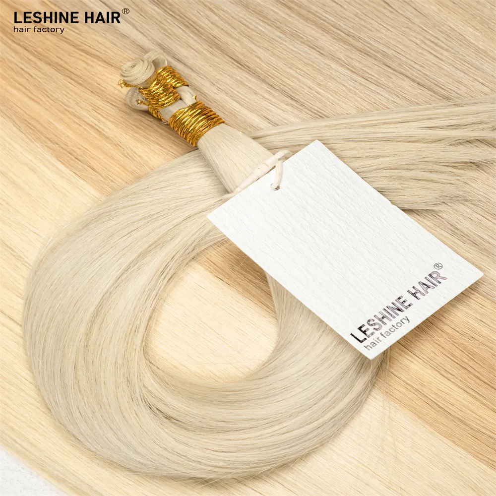 Leshine Genius Weft Hair Extension Invisible HandTied 100% Human Hair Extension Genius Weft Hair