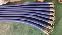 Tuyau composite doublé de PTFE 4 pouces 15 bars avec armature en acier inoxydable SS316 pour le transfert de produits chimiques agressifs (acides et alcalins)