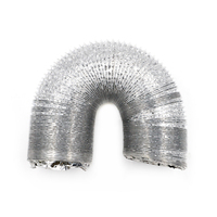 Tuyau flexible en aluminium ignifuge, résistant à la corrosion, télescopique, pour l'évacuation des fumées de cuisine