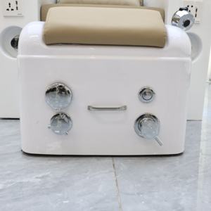 Mobilier de salon de beauté de luxe moderne, <span class=keywords><strong>fauteuil</strong></span> de pédicure et de manucure électrique avec spa pour les pieds et bain à remous intégré. - Product Image 6