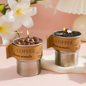 Set Regalo di Candele Profumate di Lusso in Cera di Soia all'Ingrosso, Profumo Creativo di Chicchi di Caffè e Latte, per Compleanni, Matrimoni e Decorazioni Domestiche - Product Image 5
