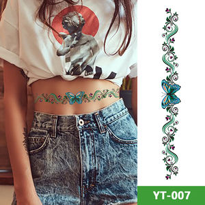 Autocollant de <span class=keywords><strong>tatouage</strong></span> pour le bas du dos, autocollant de <span class=keywords><strong>tatouage</strong></span> pour la taille, autocollant de <span class=keywords><strong>tatouage</strong></span> long papillon <span class=keywords><strong>fleur</strong></span> totem mode imperméable ceinture <span class=keywords><strong>tatouage</strong></span> - Product Image 5