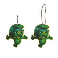 Pendentif clé réfléchissante d'usine BSCI cadeau promotionnel petit cadeau