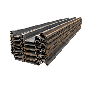 Palplanches en acier au carbone standard économiques, profil Z, longueur 6 m, pour la construction de petits barrageaux, la protection des terres agricoles et la gestion des eaux - Product Image 1