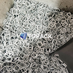 Hebilla de Alambre Galvanizado de Fábrica para Correas de Cordón Compuesto de Poliéster, Rollo de Fleje Tejido para Embalaje de Palés, 1/2, 5/8, 3/4, 1, 1-1/4 Pulgadas - Product Image 3