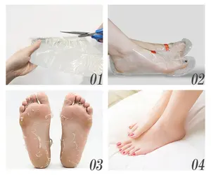 Private Label Pedicure Treatment Organic Feet Peeler Spa Foot Mask Beauty Peeling esfoliante Callus Remover cura della pelle maschera per i piedi