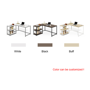 Tùy Chỉnh L-Hình Sinh Viên Bàn Viết Với Giá Sách Giá Thấp Bán Dễ Dàng Tháo Tháo rời Cho Phòng Ngủ Gia Đình Máy Tính Bàn - Product Image 5