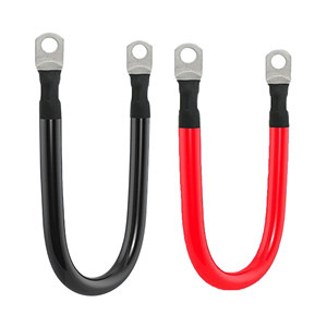 Câble de <span class=keywords><strong>batterie</strong></span> 1/0 AWG 50 mm² avec borne à œillet en cuivre étamé M8 3/8 po, 1 pi, pour pack de batteries, onduleur solaire, stockage d'énergie, VR - Product Image 5
