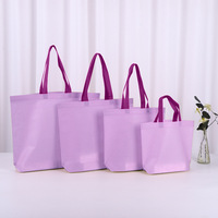 Sacs fourre-tout personnalisés en non-tissé spunbond avec poche diagonale, imprimés à l'écran, pliables, laminés, écologiques, pour vêtements, cadeaux et shopping