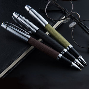 GemFully Dropship Tienda Mayorista en Línea, Bolígrafo <span class=keywords><strong>de</strong></span> Lujo <span class=keywords><strong>de</strong></span> Metal con Rodillo, Bolígrafo <span class=keywords><strong>de</strong></span> Cuero PU con Punta <span class=keywords><strong>de</strong></span> Bola y Tinta - Product Image 3