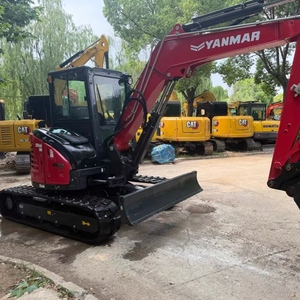 Excavatrice hydraulique compacte d'occasion Yanmar Vio57 Vio55, mini-excavatrice de 5 tonnes pour le terrassement de construction urbaine - Product Image 1