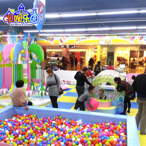 Toboggans gonflables sur le thème de la forêt pour enfants, équipement de jeu intérieur, trampoline, <span class=keywords><strong>piscine</strong></span> à balles, taille personnalisée pour centre commercial - Product Image 4