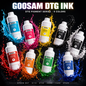 หมึกพิมพ์ DTG 9 สี CMYK RGBO สีขาว ใช้ได้กับหัวพิมพ์ Ricoh G5 G6 GH2220 สำหรับเสื้อยืด ขายส่งจากโรงงาน - Product Image 1