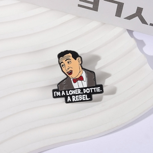 Sming pins peewee Herman comedy <span class=keywords><strong>Movie</strong></span> men Pin <span class=keywords><strong>I</strong></span> m A loner dottie A REBEL Manga nhân vật trâm cà<span class=keywords><strong>i</strong></span> ve áo ba lô - Product Image 1