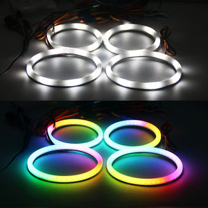 Anelli Luminosi a Effetto Occhi d'Angelo Magici, Luce Delicata, Misure 70mm-160mm, 6000k, Disponibili con Copertura in Cotone, Misure 70mm 80mm 90mm 160mm - Product Image 4