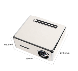 Proiettore Smart <span class=keywords><strong>a</strong></span> Tiro Corto con Auto Focus e Correzione Keystone, 800 ANSI Lumen, Android <span class=keywords><strong>TV</strong></span> 9, WiFi Wireless 5G, Full HD 1080P 4K, per Studenti e Videogiochi - Product Image 1