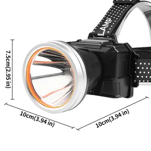 Водонепроницаемый XPG светодиодный Тип C USB Перезаряжаемый горный фонарь для поиска сверхъяркий угольный Шахтер светодиодный налобный фонарь