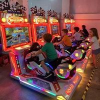Simulateur de moto Road Rider, jeu d'arcade de course à pièces pour enfants, divertissement