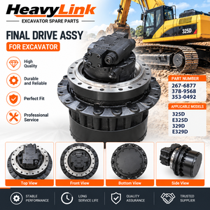Groupe de transmission finale pour excavatrice 267-6877 378-9568 353-0492 pour 325D E325D 329D E329D - Product Image 3