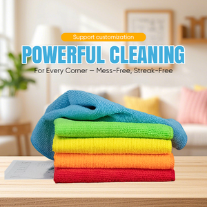 工場直送 300g 350g 自動マイクロファイバークロス 特注色 クリーニングクロス 100% マイクロファイバー 洗車タオル - Product Image 4
