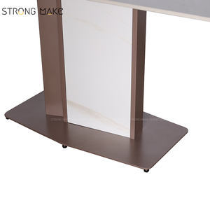 Mesa de Comedor de Mármol de Lujo Estilo Nórdico Vintage Wabi Sabi Blanca para Cocina, Isla de Cocina, Comedor Interior para el Hogar - Product Image 5