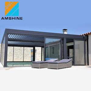 Pérgola Bioclimática de <span class=keywords><strong>Aluminio</strong></span> Premium <span class=keywords><strong>con</strong></span> Sistema LED para Jardín y <span class=keywords><strong>Terraza</strong></span> - Product Image 6