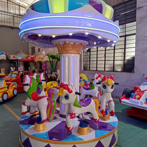 Mesin Permainan <span class=keywords><strong>Carousel</strong></span> Anak-Anak Kustom Langsung dari Pabrik, Wahana <span class=keywords><strong>Carousel</strong></span> Mini 6 Orang untuk Logam Plastik, Warna Dapat Disesuaikan - Product Image 6