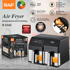 Freidora de Aire Multifuncional Raf 6L+4L, Saludable, Sin Aceite, con Doble Cesta, Horno Digital, Olla Doble, Freidora de Aire Inteligente, Freidoras Profundas S - Product Image 3