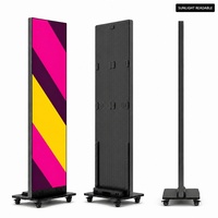 Écran LED pour entrée de supermarché 640x1280 P2.5 Étanche IP65 Anti-UV 5000cd Garantie 2 ans pour signalétique publicitaire extérieure