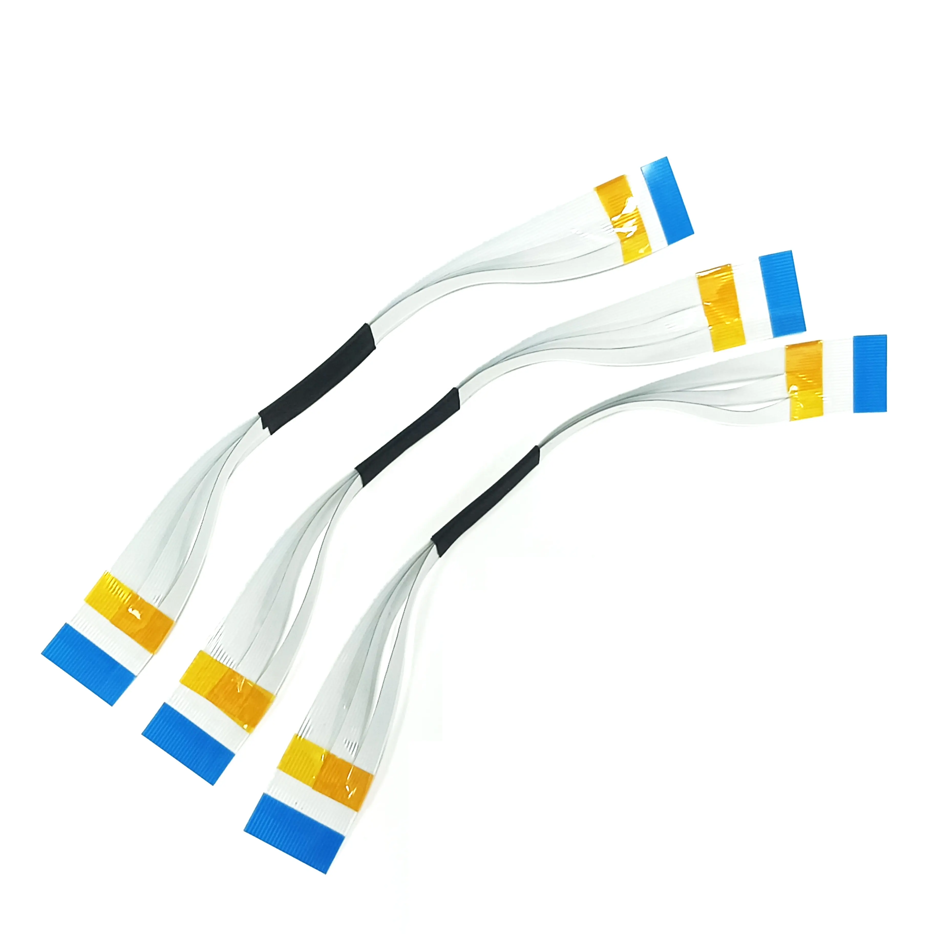 Custom AWM 20624 80c 60v vw-1 0.5mm 1mm Pitch Cable With Conductive FFC FPC Flexible Flat Cable Assembly