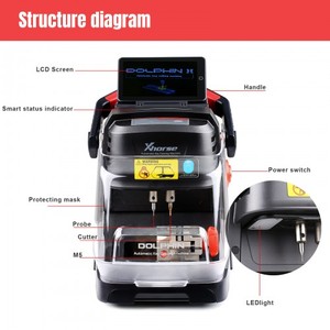 Máquina de Corte de Llaves Automática Portátil Xhorse Dolphin II XP-005L XP005L con Pantalla Ajustable - Product Image 5